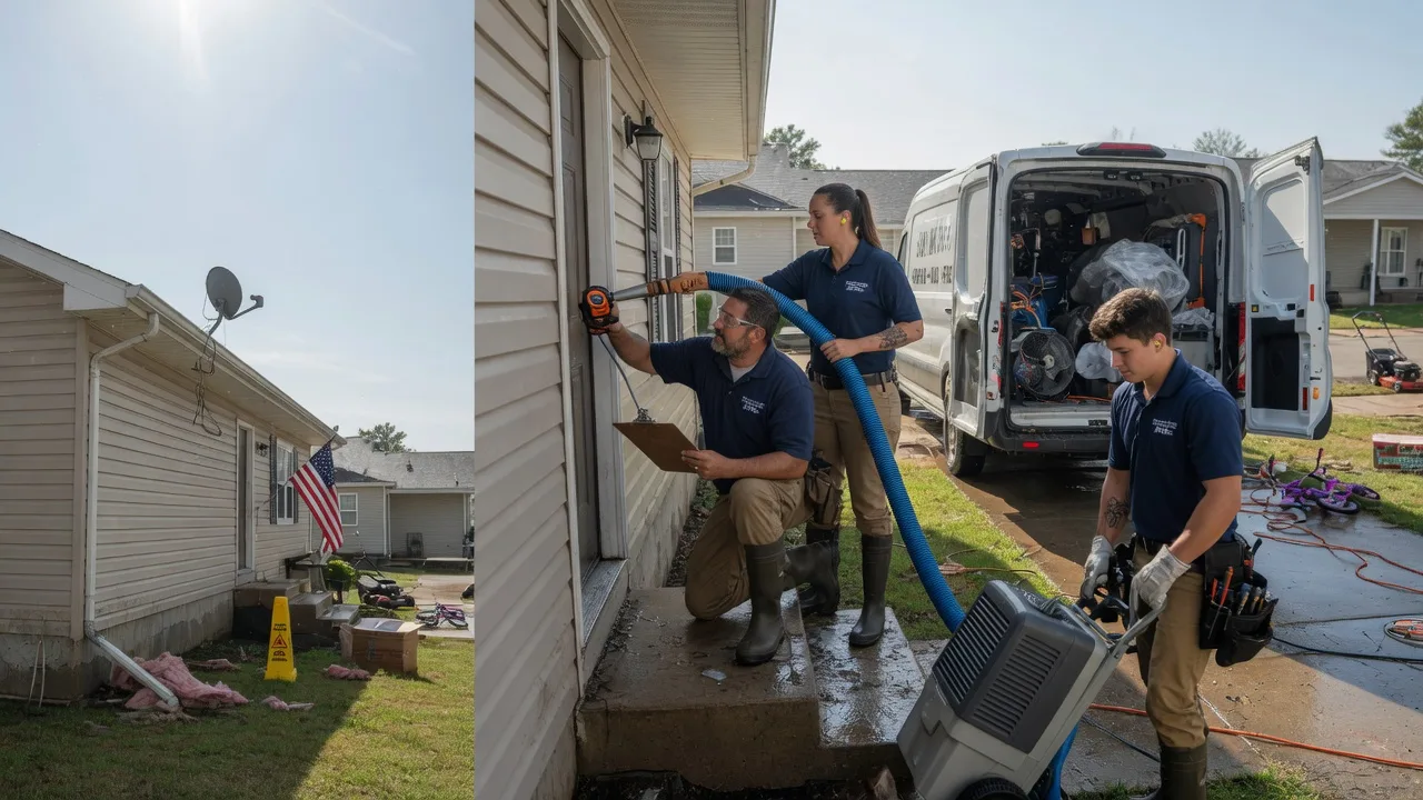 Ceiling Water Damage Restoration in Linden, WI near me